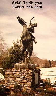 Sybil Ludington Statue at Carmel New York